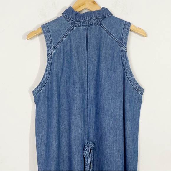 FREE PEOPLE Cecelia Chambray Tie Waist Maxi Dress - Picture 12 of 15